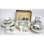 A COLLECTION OF SUSIE COOPER BONE CHINA to include a part Katina pattern dinner service and a six