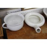 TWO VICTORIAN POTTERY WASH SETS to include jugs, bowls etc