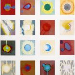 EDWARD HAMLYN (b.1941) 'Sun Spots', signed verso, oils on panel, 75cm x 75cm