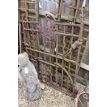 AN OLD IRON GARDEN GATE 92cm wide