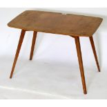 A DRUCE & CO. LTD OAK VENEERED PLYWOOD OCCASIONAL TABLE 64cm wide