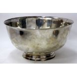 A REED & BARTON STIRLING POOLE REVERE REPRODUCTION BOWL 23cm diameter
