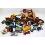 A COLLECTION OF VINTAGE DINKY TOY VEHICLES to include a Talbot Lago, an Alpha Romeo, a Trojan Esso