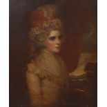 FOLLOWER OF JOHN HOPPNER Portraits of Miss Judith Beresford and Miss Francis Beresford, each wearing