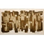 VALERIE THORNTON (1931 - 1991) Abstract, etching, signed in pencil and numbered 16/50, 31cm x 54cm