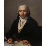 CONTINENTAL SCHOOL (LATE 18TH CENTURY) A portrait of a scholar, oil on canvas, 72cm x 59cm