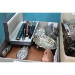 MISCELLANEOUS SILVER AND BIJOUTERIE to include a late 19th / early 20th century silver backed