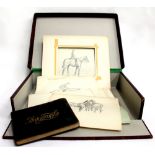 A 19TH / 20TH CENTURY AUTOGRAPH BOOK containing various signatures, sketches, poems, notes etc., a