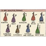 ARCHETYPAL HEROINES PRINT - TOM GAULD