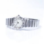 Omega Constellation ladies wristwatch in stainless steel case and strap with original warranty 2.4cm