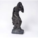 British Modernist Bronzed plaster group of mother and child circa 1920 50cm high