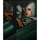 After Tamara de Lempicka (1898-1980) Autoportrait (Tamara in a Green Bugatti) after the 1929