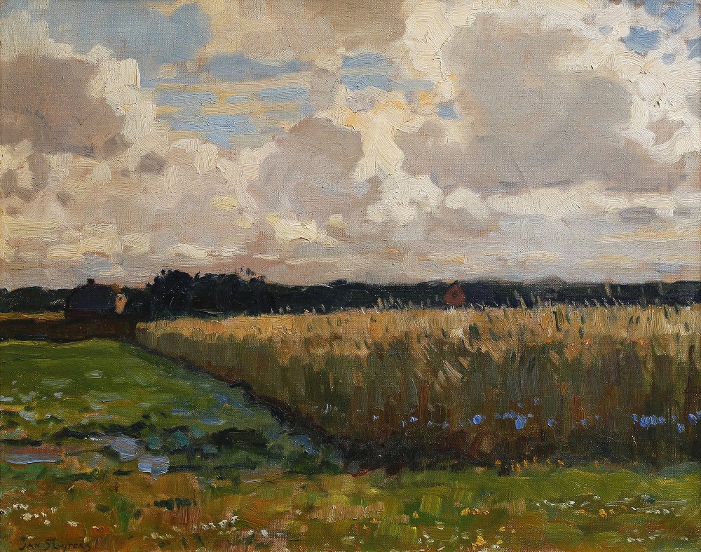 Jan Sluijters (1881-1957) Dutch cornfield in summer, signed 'Jan Sluyters' (lower right)