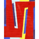 René Gaston Lagorre (1913-2004) Two abstract compositions, 1974 and 1975 both signed and dated (