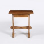 Alan 'Acornman' Grainger Acorn Industries walnut side table with single drawer to front, pegged