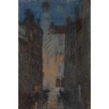 Thomas Robert Way (1862-1913) Venice scene initialled (lower right) pastels 28cm x 18cm. Thomas