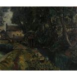 Robert Kirkland Jamieson (1881-1950) 'A Mill Lade in the Cotswolds' signed (lower left), titled (