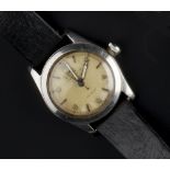 A GENTLEMAN'S 'OYSTER SPEEDKING PRECISION' WRISTWATCH BY ROLEX, circa 1945, the circular signed dial