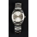 A GENTLEMAN'S 'OYSTER PRECISION' WRISTWATCH BY ROLEX, circa 1967, the circular signed silvered