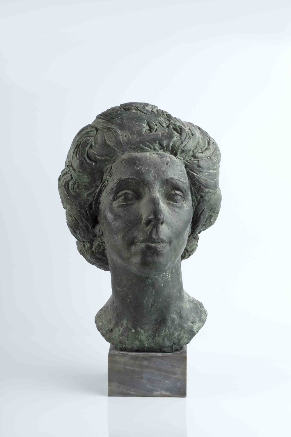 Franta Belsky (1921-2000) Mme Demetrios Constantinides resin signed 'F. Belsky' 43cm high, marble