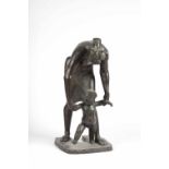 Franta Belsky (1921-2000) Lesson bronze signed 'F Belsky' 71cm high Exhibited: Royal Academy of