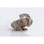 Franta Belsky (1921-2000) Owl (baby) silver, hallmarked for London 8.5cm wide