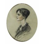 KATHLEEN SHACKLETON (1881-1961) Bust length portrait of Cecily Shackleton (Daughter of Sir Ernest