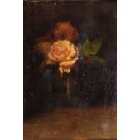 JAMES STEPHENS HILL (1854-1921) Still life - a vase of roses, signed, oil on canvas, 34 x 24cm