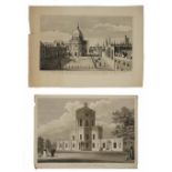 A FOLIO OF OXFORD RELATED ENGRAVINGS, subjects predominantly to include: Astronomical Observatory,