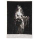 WILLIAM PETHER AFTER REMBRANDT 'Rembrandt's Wife in the Character of a Jew Bride', mezzotint