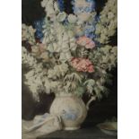 GEORGE SHERINGHAM (1884-1937) Foxgloves in a blue jug, signed, watercolour, 56 x 37cm Exh. Museum