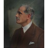 R LEWIS (19TH/20TH CENTURY) Portrait of A.C. Houghton, Esq., signed, oil on canvas, 60 x 49.5cm