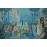 PATIENCE ARNOLD (1901-1992) 'The Twelve Dancing Princesses', signed and dated 1983, watercolour,