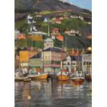 ERNA PLACHTE (1893-1986) 'Bergen', pastels, signed, titled and dated 1954, 33 x 23cm
