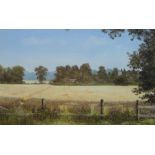 DON KINRADE (20TH CENTURY) Pathway through the cornfield, signed, pastels, 28 x 45cm; another by the