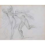 GEORGE RICHMOND (1809-1896) Cupid and Psyche, pencil sketch, 16 x 20cm The work is connected to