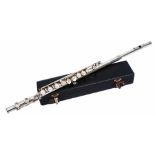 A BOOSEY & HAWKES FLUTE 'The Edgware', cased