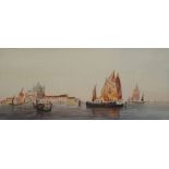 THOMAS BUSH HARDY (1842-1897) 'Grande Canal, Venezia', signed, dated and titled, watercolour, 19 x