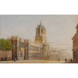 GEORGE PYNE (1800-1884) Tom Tower, Christchurch, Oxford, signed and dated 1874, watercolour, 14 x