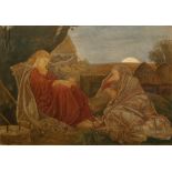 HENRY PAYNE (1868-1940) 'Ruth and Boaz', signed with initials, watercolour, 31 x 43cm Exh. City