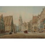 ATTRIBUTED TO WILLIAM CAPON (1757-1827) A View of Nuremburg, watercolour, 37 x 55cm