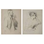 WILLIAM ROTHENSTEIN (1872-1945) Portraits of Ellen Terry and George Bernard Shaw, two lithographs,