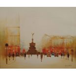 ANTHONY KLITZ (1917-2000) Piccadilly Circus, signed, oil on canvas, 49 x 59.5cm