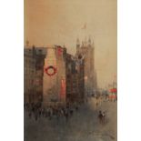 J TIM MACDONALD (19TH/20TH CENTURY) The Cenotaph, Whitehall, signed and dated '19, watercolour, 26 x