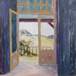 Charlotte Ardizzone (b.1943) The Open Door initialled (lower right) oils on canvas 29.5cm x 29.
