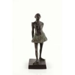 After Edgar Degas (1834-1917) Little Dancer Aged Fourteen patinated bronze 25cm high.