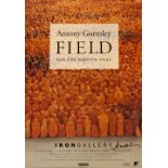 Antony Gormley (b.1950) Field, 1995 exhibition poster for the Ikon Gallery signed in pen by the