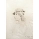Rudolf Schlichter (1890-1955) Frau Erika, 1939 signed and dated (lower right) pencil on paper 57.5cm