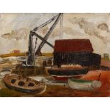 Olive Cook (1912-2002) Orford oils on canvas 35cm x 45cm. Provenance: Sally Hunter Fine Art, London,