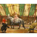 Laura Knight (1877-1970) The Trick Act lithograph 41.5cm x 52.5cm.